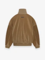Cotton Velvet Track Brown Jacket