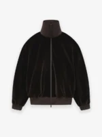 Cotton Velvet Track Jacket
