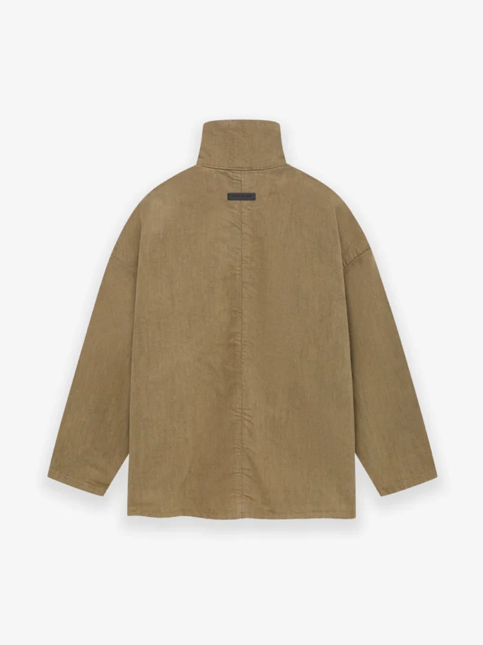 Full Zip Denim Brown Jacket