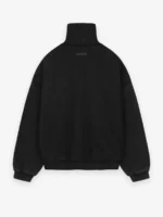 Heavy Fleece Black Turtleneck