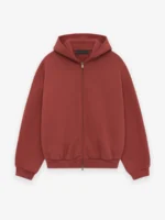 Heavy Fleece Fullzip Red Hoodie