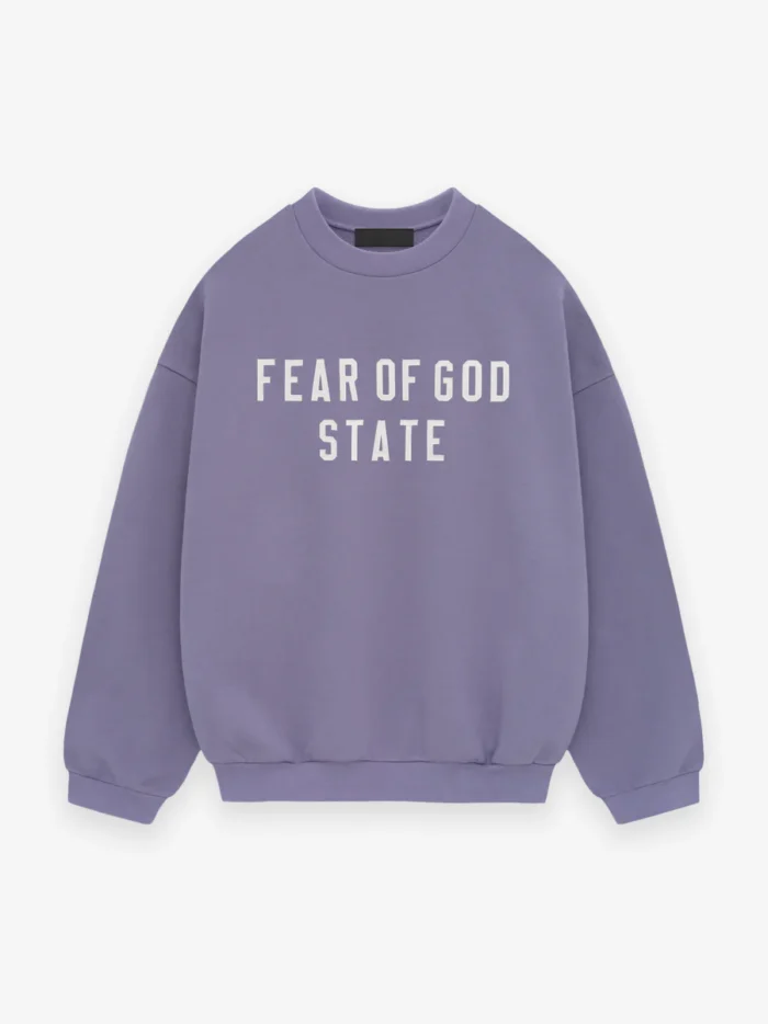 Heavy Fleece Purple Crewneck