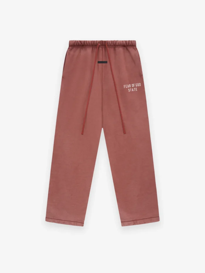 Heavy Fleece Relaxed Red Sweatpant