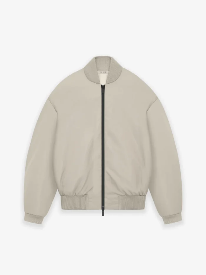 Heavy Nylon Bomber Jacket