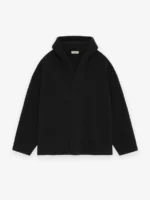 Merino Boucle Polo Hoodie