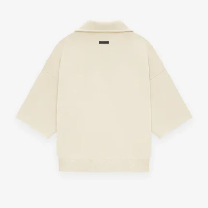 Merino Short Sleeve Polo Sweater