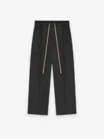 Military Wool Wide Leg Brown Pants