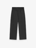 Military Wool Wide Leg Brown Pants