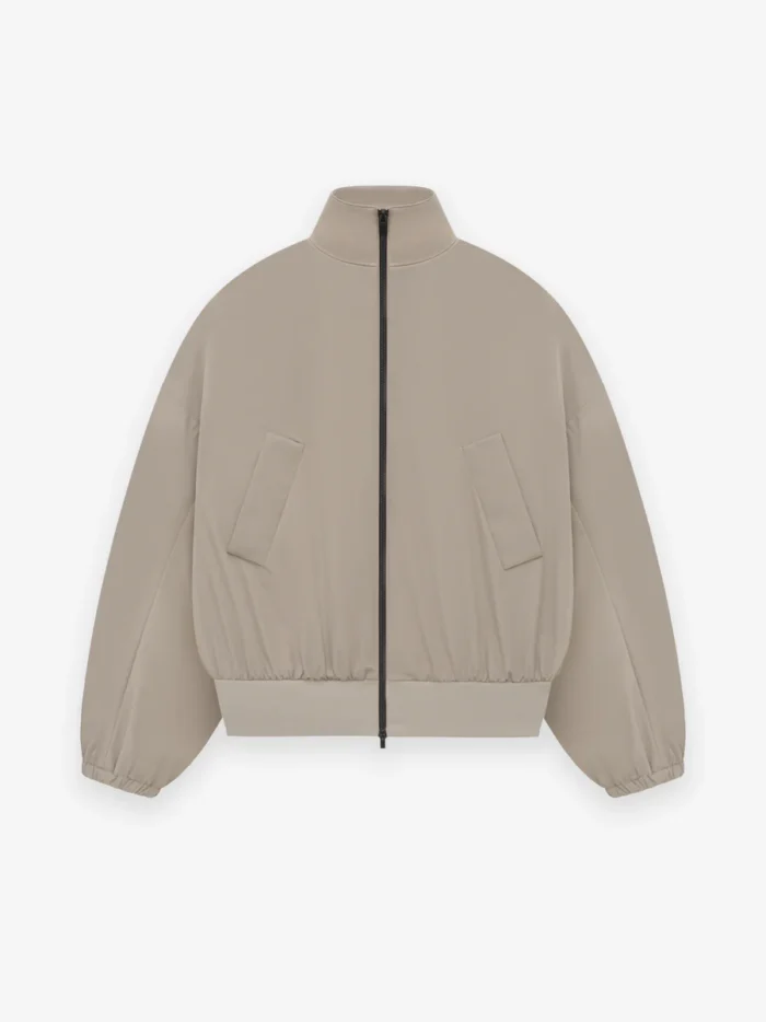 Nylon Vented Track Beige Jacket