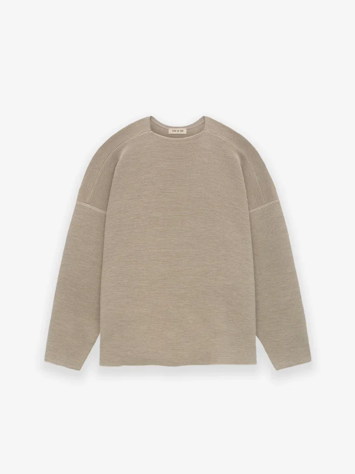 Ottoman Straight Neck Brown Sweater