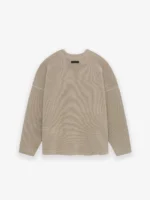 Ottoman Straight Neck Brown Sweater