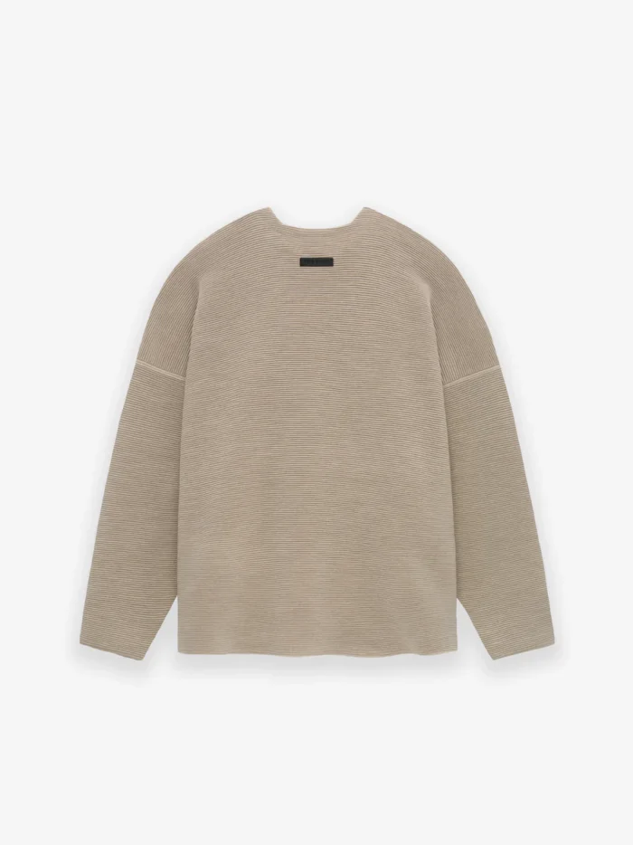 Ottoman Straight Neck Brown Sweater