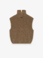 Polar Fleece High Neck Muscle Brown Tee