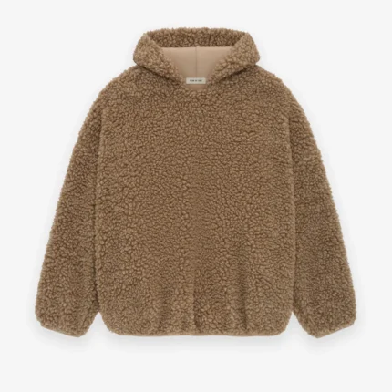 Polar Fleece Hoodie Brown