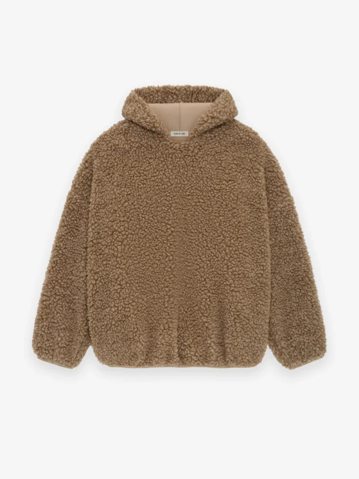 Polar Fleece Hoodie Brown