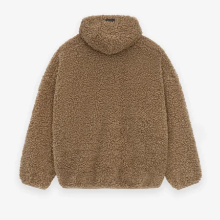 Polar Fleece Hoodie Brown