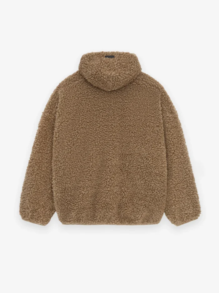 Polar Fleece Hoodie Brown