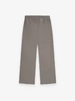 Rubber Knee Pleat Wide Leg Grey Pant
