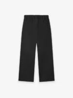 Rubberized Knee Pleat Wide Leg Pant