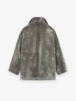 Sherpa Shawl Collar Grey Jacket