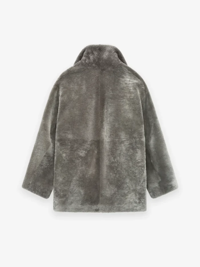 Sherpa Shawl Collar Grey Jacket