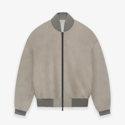 Suede Corduroy Bomber Jacket