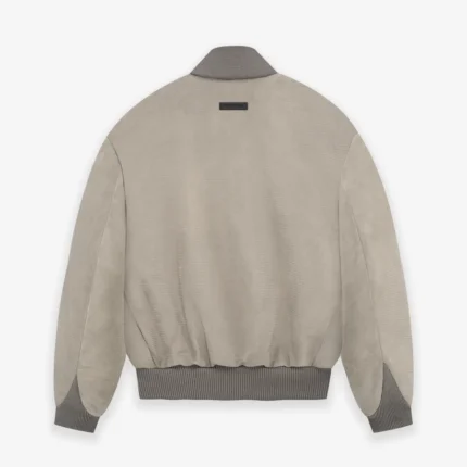 Suede Corduroy Bomber Jacket