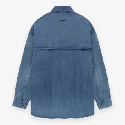 Vented Denim Blue Shirt