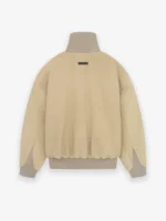 Washed Nylon Half Zip Track Jacket