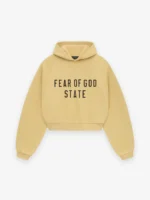 Womens Fleece Cropped Hoodie