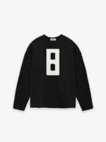 Wool Boucle Straight Neck Sweater