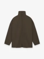 Wool Canvas High Neck Jacket