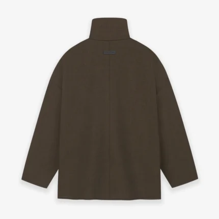 Wool Canvas High Neck Jacket Wool Canvas High Neck Jacket
