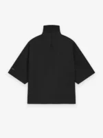 Wool Mohair High Neck Short Sleeve Shirt