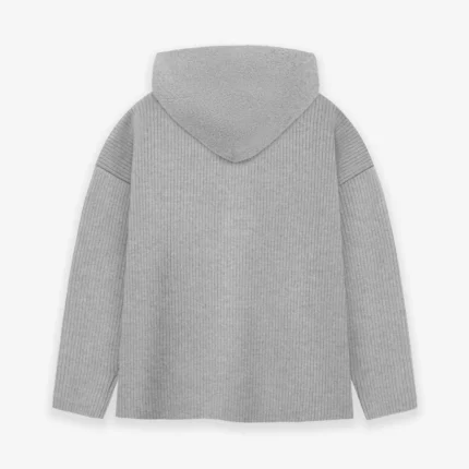 Wool V-Neck Hoodie