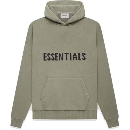 Fear of God Essentials Knit Pullover Hoodie Pistachio