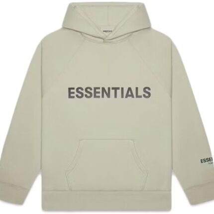 Fear of God Essentials Pullover Hoodie Applique Logo Moss