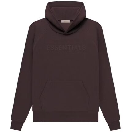 Fear of God Essentials Waffle Raglan Hoodie Plum