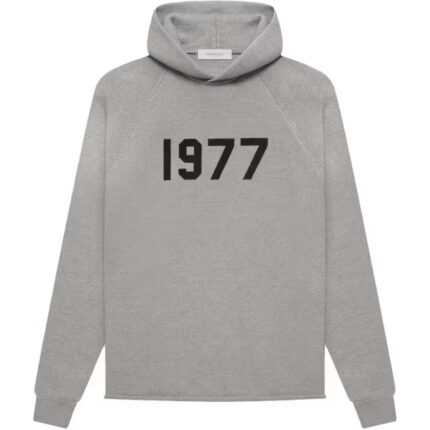 Fear of God Essentials Knit Hoodie Dark Oatmeal