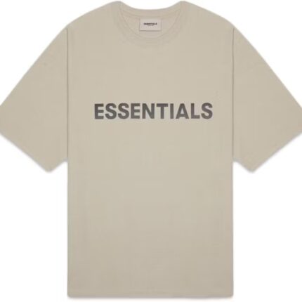 Fear of God Essentials Boxy T-Shirt Applique Logo Olive/Khaki