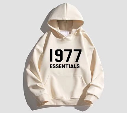 1977 Essentials Designer Hoodie Cream