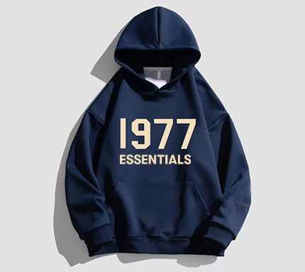 1977 Essentials Designer Hoodie Dark Blue