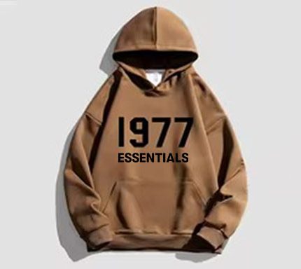 1977 Essentials Designer Hoodie Dark Brown