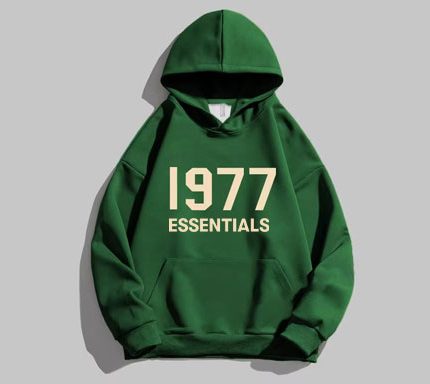 1977 Essentials Designer Hoodie Green