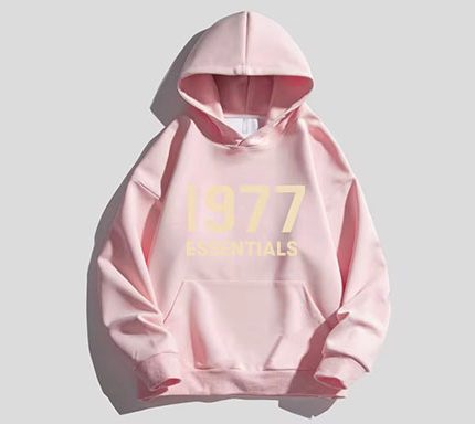 1977 Essentials Designer Hoodie Pink