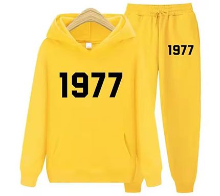 1977 Essentials Trendy Women’s Tracksuit Yellow