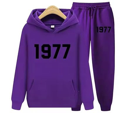 1977 Essentials Women’s Tracksuit Collection in Vibrant Styles Purple