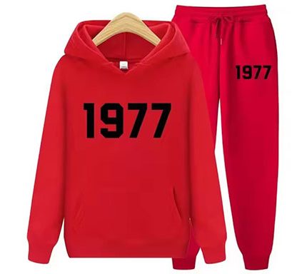 1977 Essentials Women’s Tracksuit Collection in Vibrant Styles Red