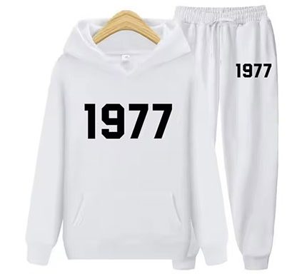 1977 Essentials Women’s Tracksuit Collection in Vibrant Styles White