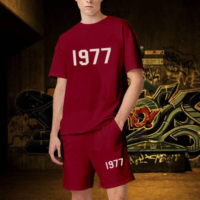 1977 Short Sets Mahroon